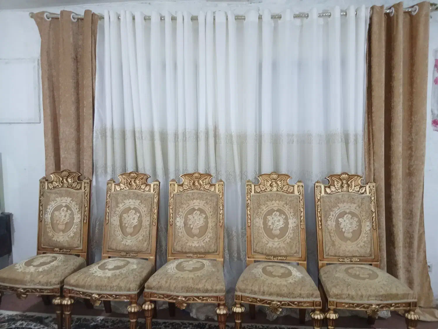 میز نهار خوری ۷نفره|میز و صندلی غذاخوری|شوشتر, |دیوار