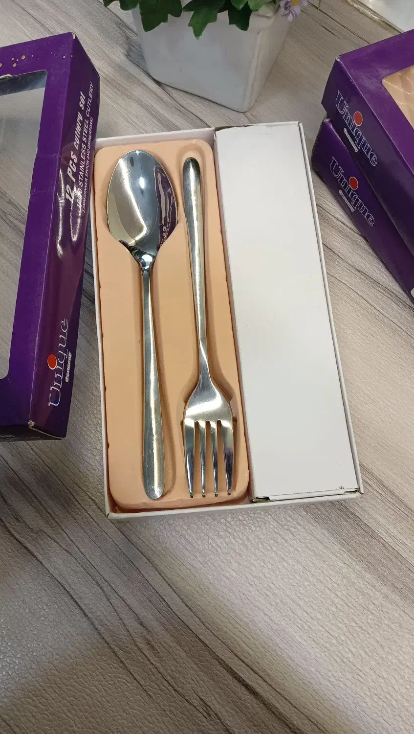 قاشق چنگال یونیک اصل ۱۸ نفره|ظروف سرو و پذیرایی|فولادشهر, C7|دیوار