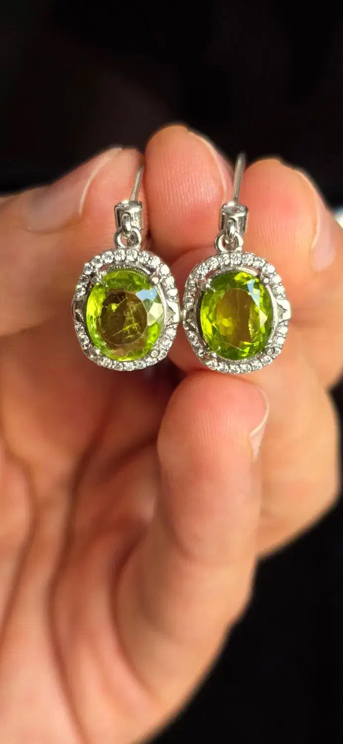 گوشواره زنانه زبرجد عقیق یاقوت زمرد فیروزه گارنت|جواهرات|تهران, دهم فروردین|دیوار