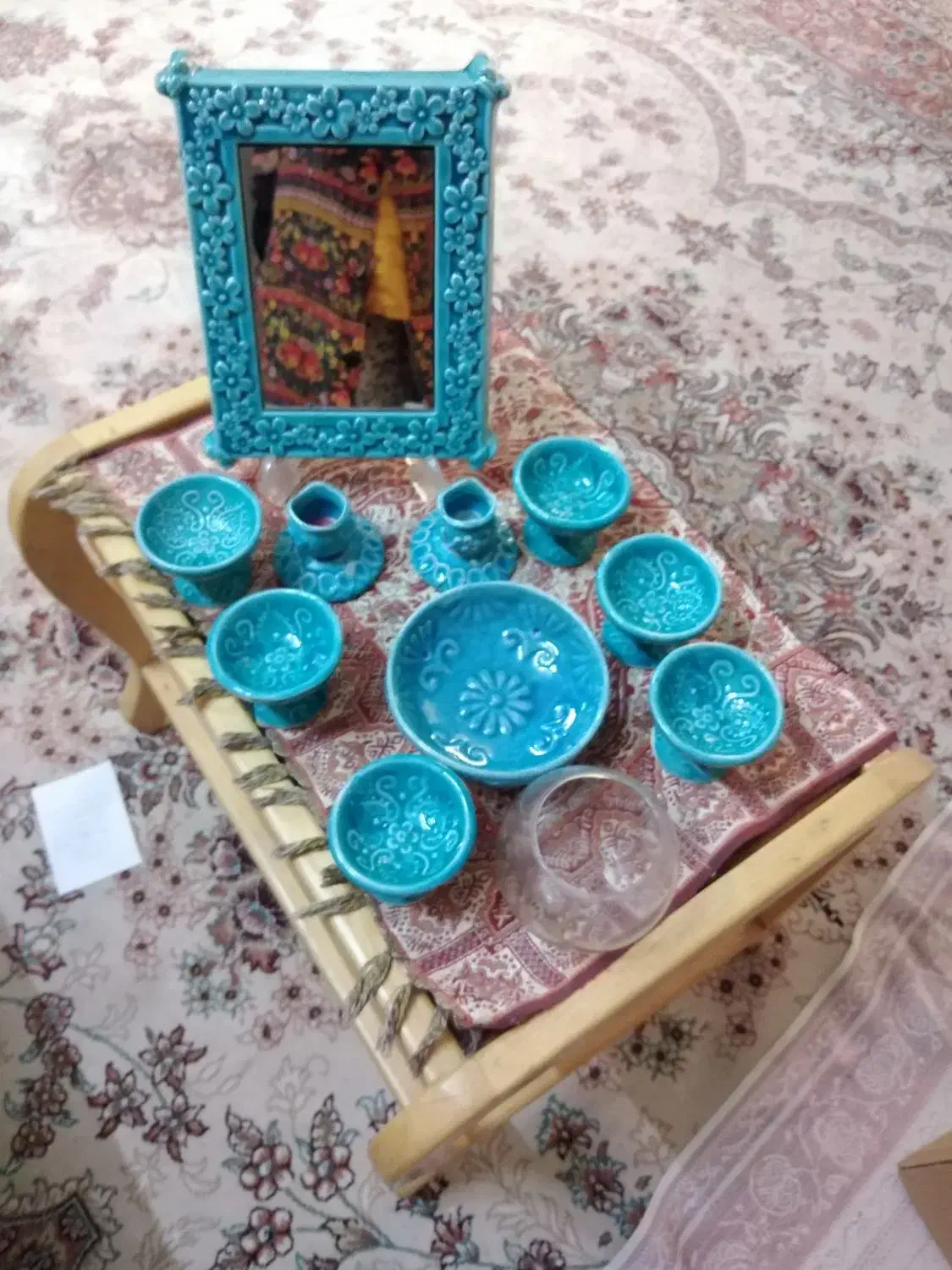 سفره هفت سین سالم وکامل|صنایع دستی و سایر لوازم تزئینی|شیراز, صاحب الزمان|دیوار