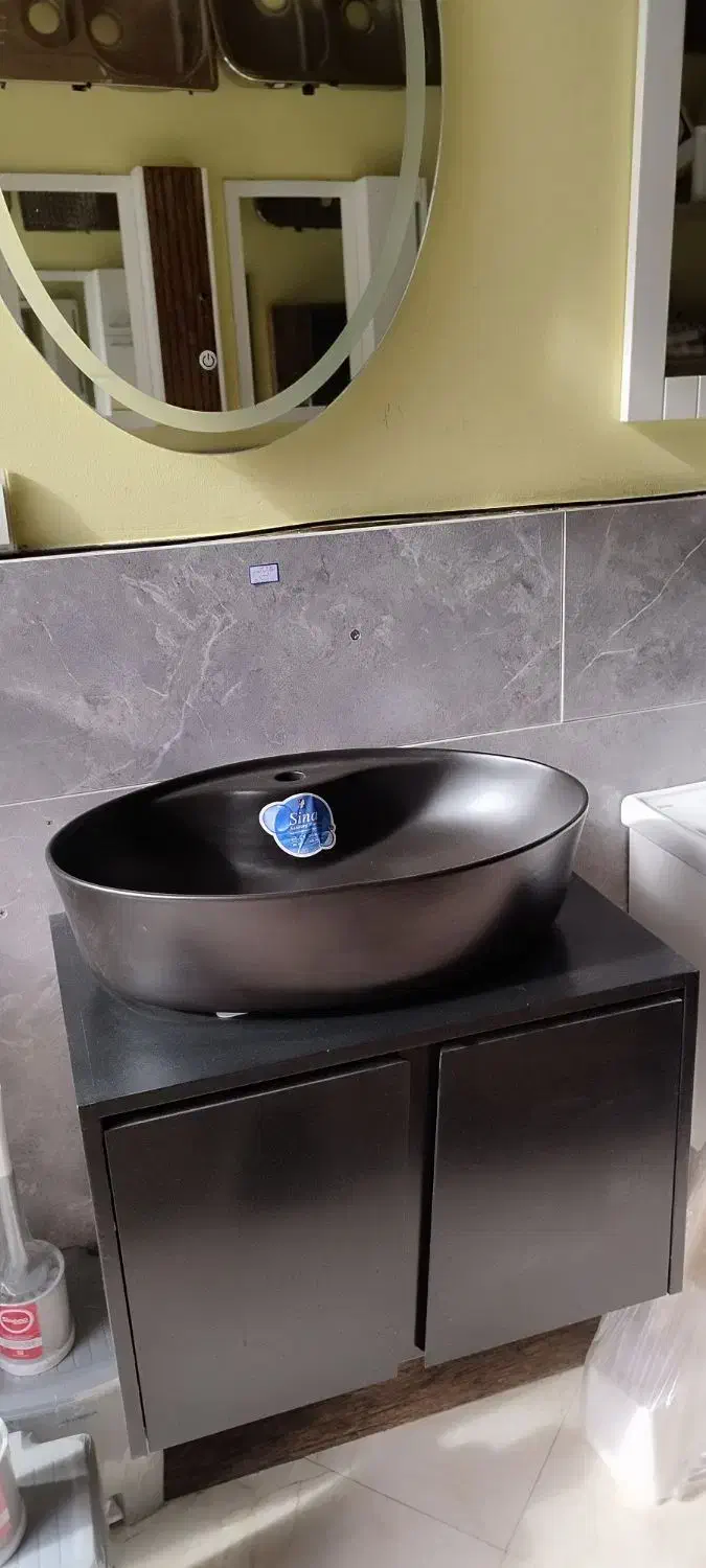 روشویی pvc با آیینه و باکس|لوازم سرویس بهداشتی|قائمشهر, |دیوار