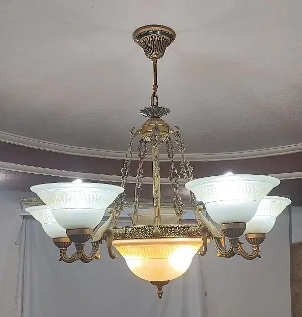 لوستر ۶ شاخه|لوستر و چراغ آویز|گرگان, |دیوار