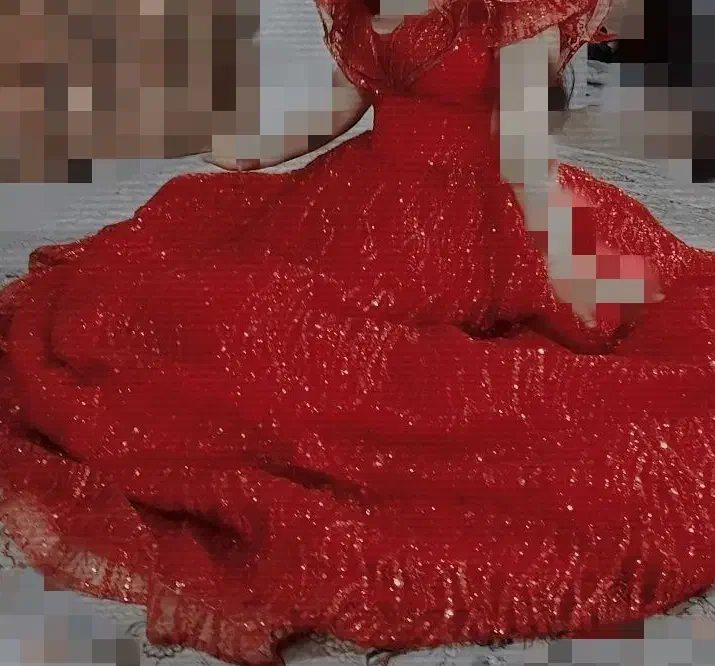 لباس عروس قرمز یلدا .بله برون .عروسی|لباس|کاشمر, |دیوار