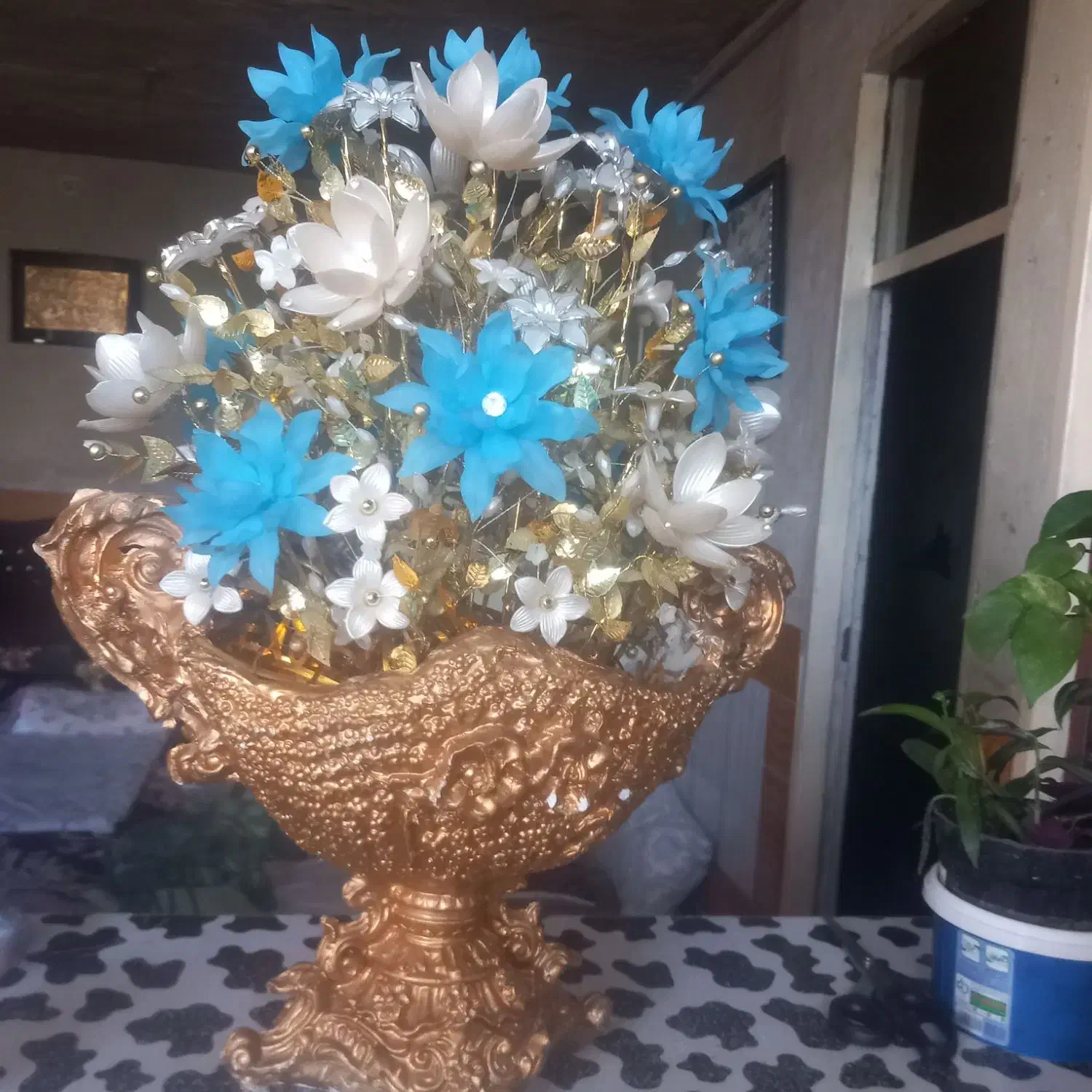 گل شمدانی سالم|گل مصنوعی|دورود, |دیوار