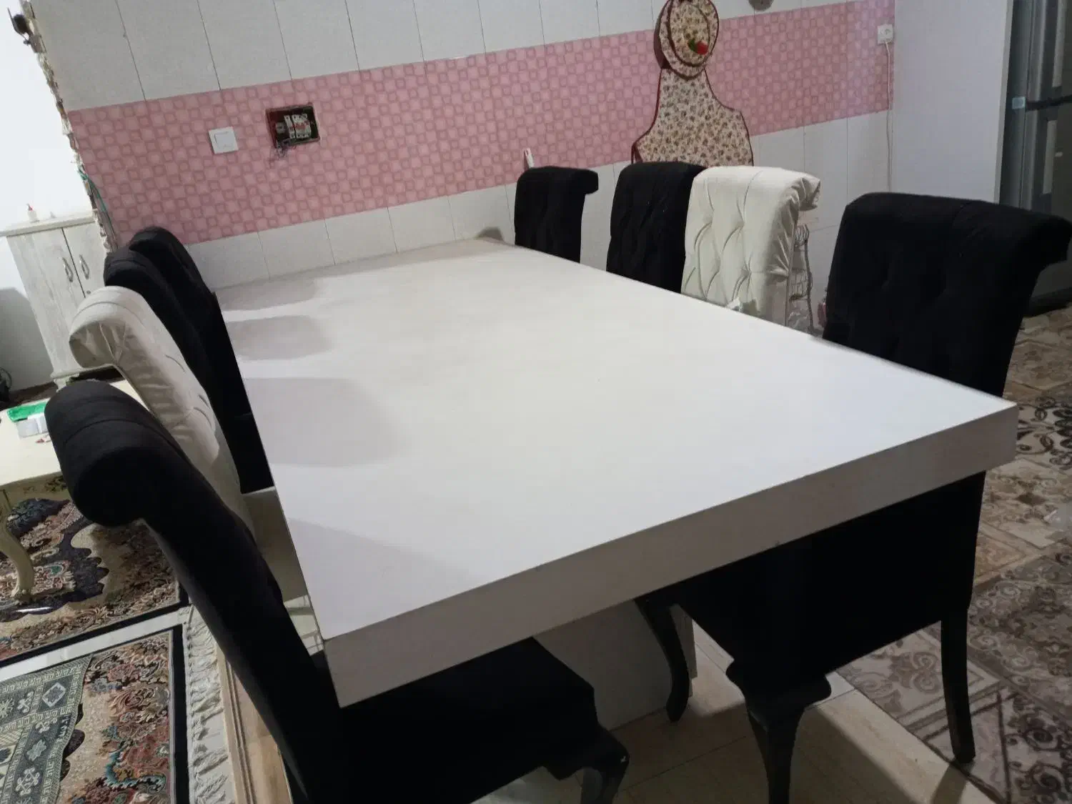 میز۰نهار خوری ۸نفره|میز و صندلی غذاخوری|ماهدشت, |دیوار