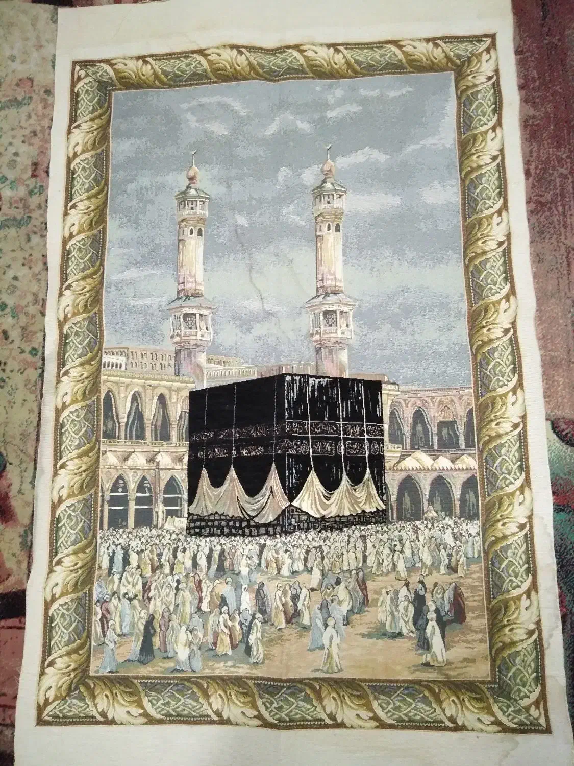 تابلوفرش مکه|تابلو فرش|پاکدشت, پاکدشت (مامازند)|دیوار