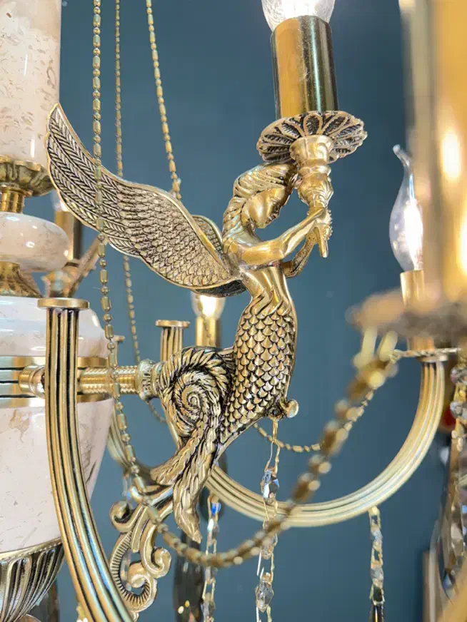 لوستر ملائکه 9 شاخه/تعویض لوستر کهنه با نو|لوستر و چراغ آویز|تهران, نعمتآباد|دیوار