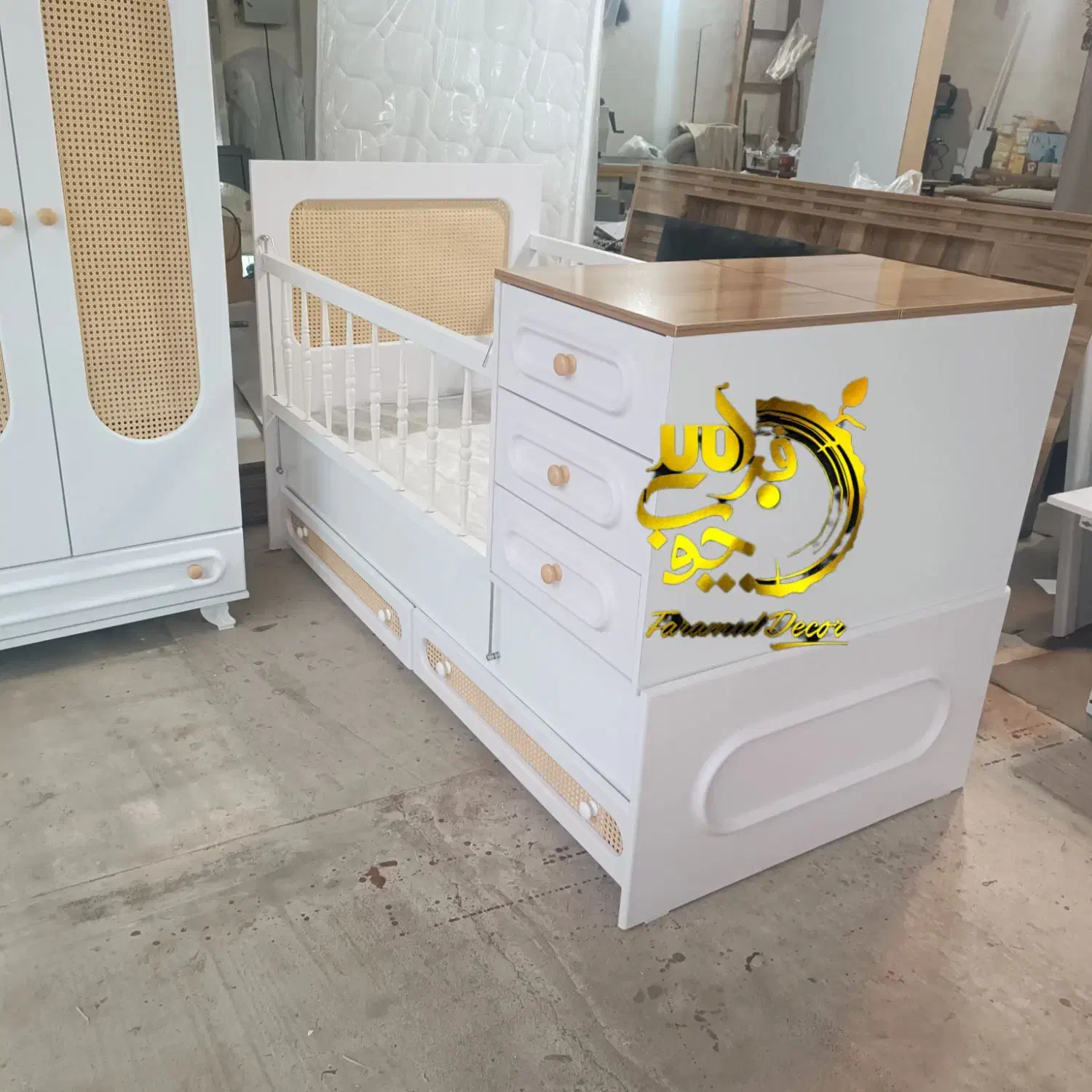 سرویس تخت ،2منظوره/ کودک حصیری**فرامید|تخت و سرویس خواب|رشت, استقامت ۲|دیوار