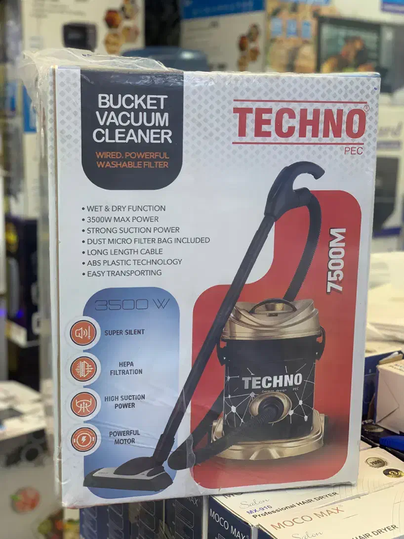 جاروبرقی سطلی تکنو کیسه دار موتور مس|جاروبرقی، جارو شارژی، بخارشو|تهران, سلسبیل شمالی|دیوار