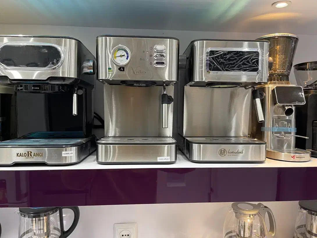 انواع اسپرسوساز شرکتی با اقسا|سماور، چای‌ساز، قهوه‌ساز|کاشان, درب زنجیر|دیوار