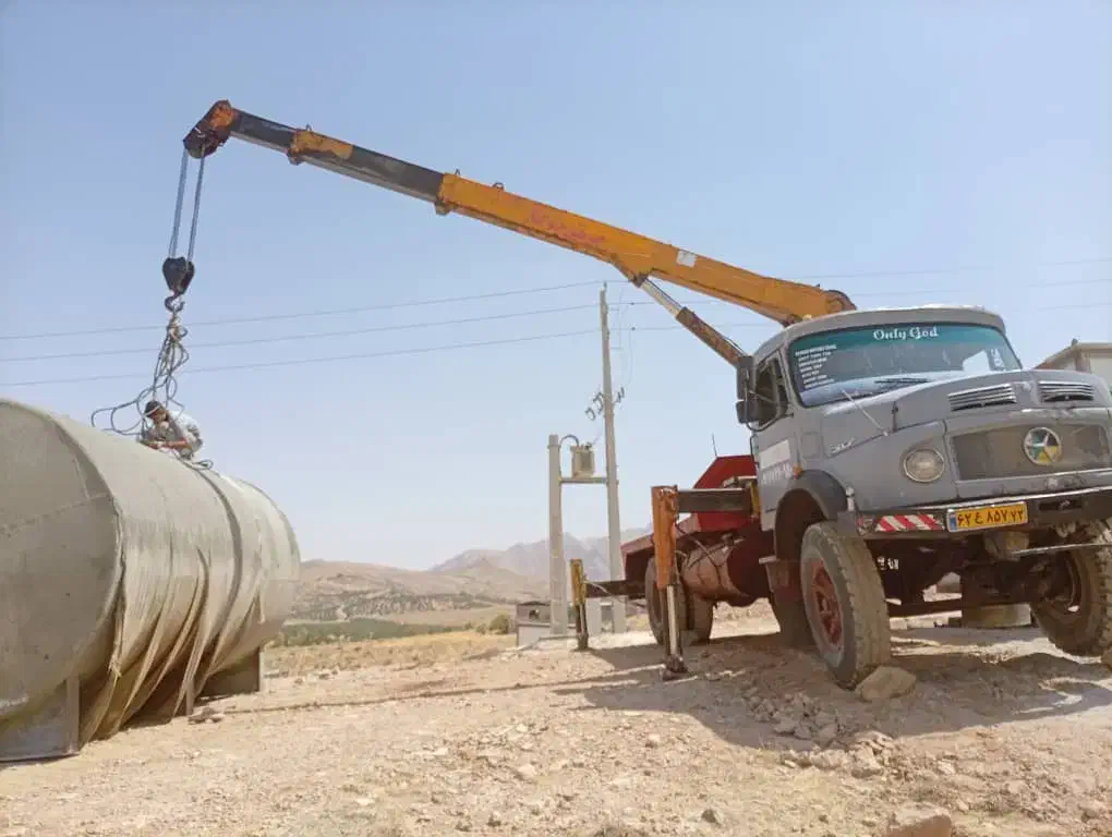 جرثقیل ۱۰تن کفی دار تخلیه بارگیری جابجایی|خدمات حمل و نقل|کازرون, |دیوار