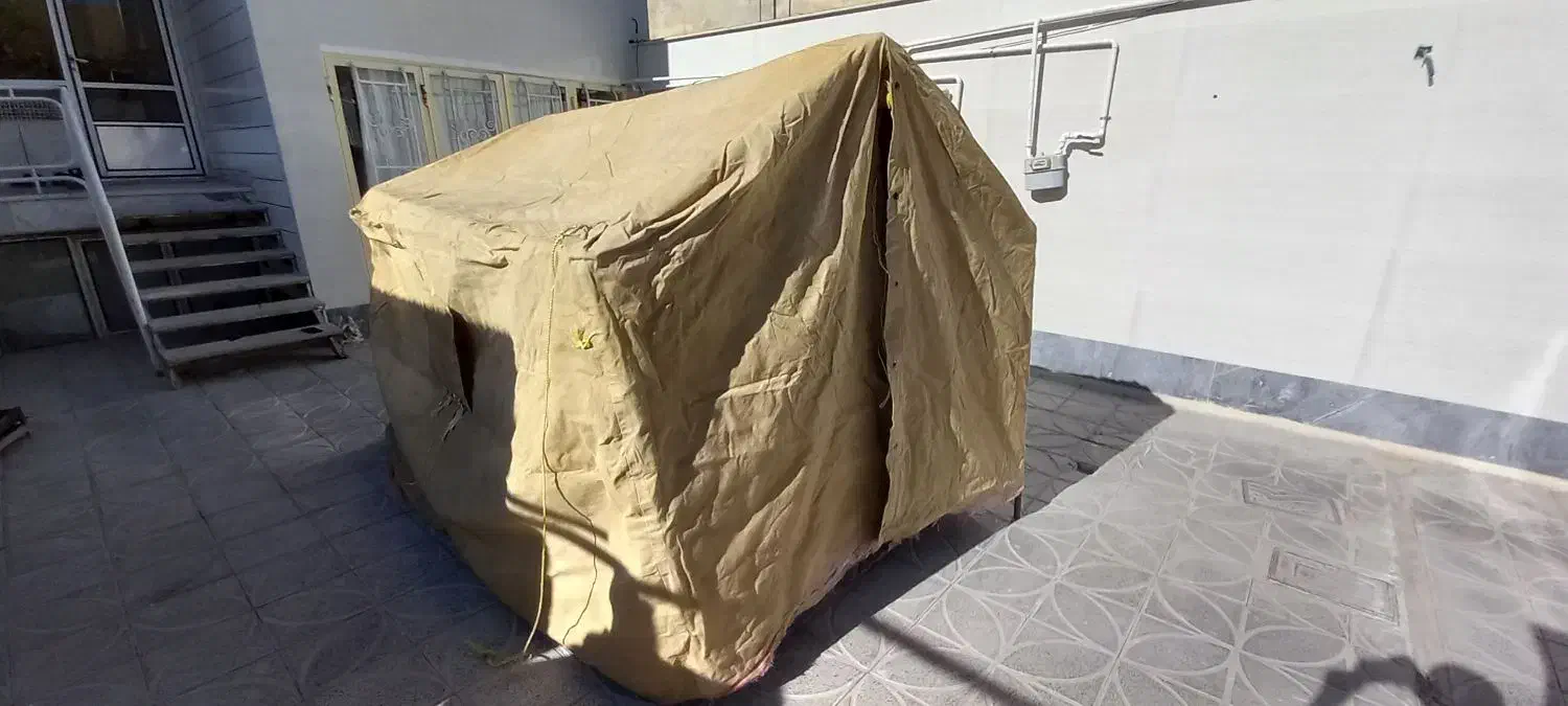 چادر برزنت دارای چارچوب فلزی|کوهنوردی و کمپینگ|فرخ‌شهر, |دیوار