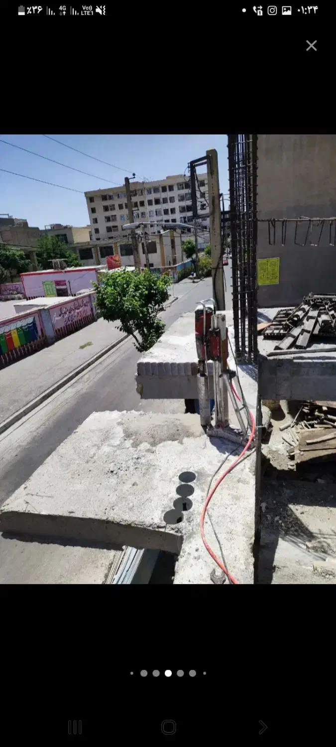 کرگیری و سوراخکاری و برش بتن و کاشت میلگرد|خدمات پیشه و مهارت|تهران, سلسبیل شمالی|دیوار