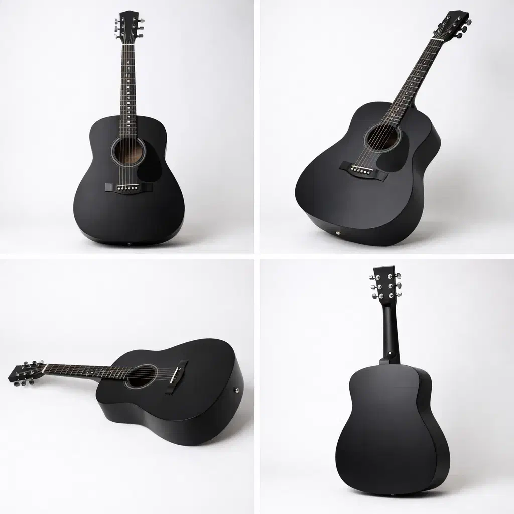 گیتار مشکی مات|گیتار، بیس، امپلیفایر|مشهد, شریف|دیوار