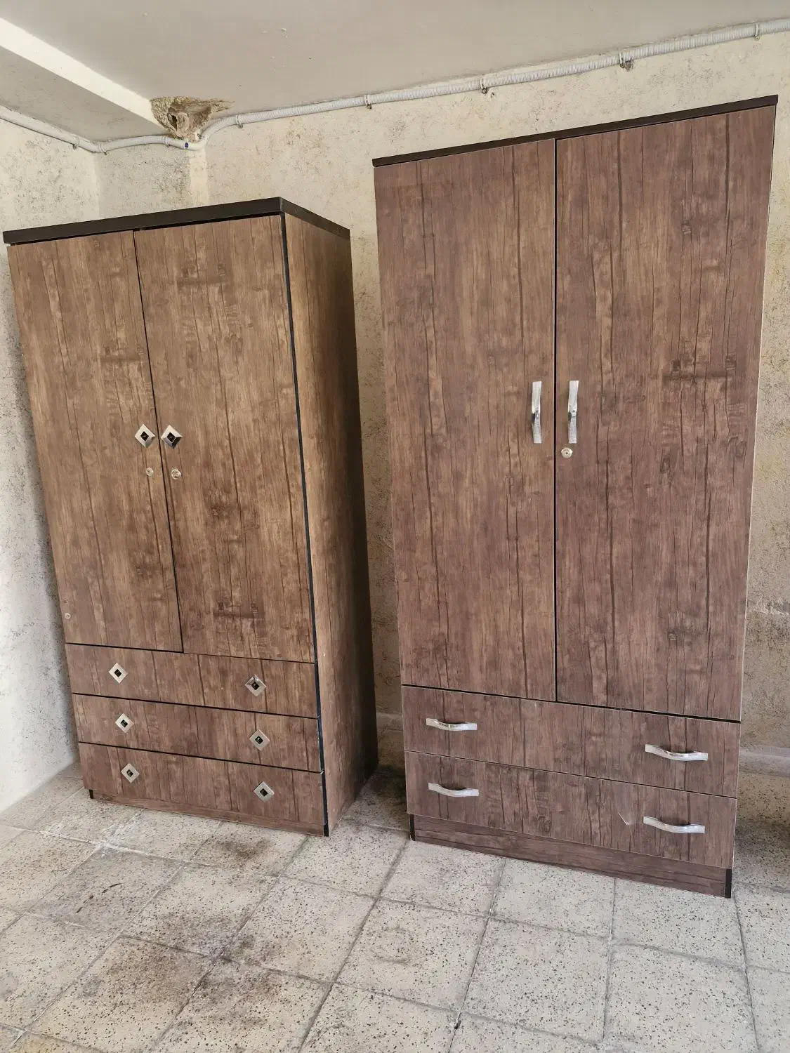 دوعدد کمد درحد نو بدون خط و خش|تخت و سرویس خواب|جهرم, |دیوار