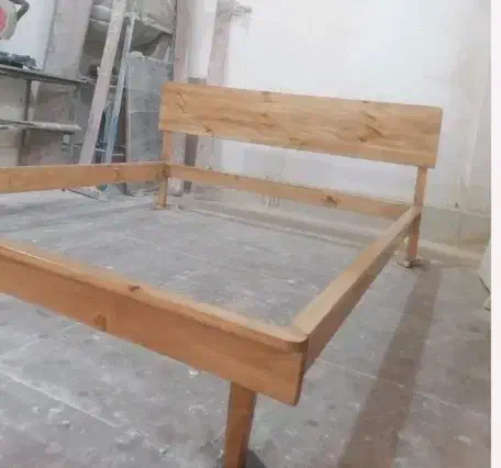 تخت خواب دو نفره دست ساز چوب روس|تخت و سرویس خواب|لنگرود, |دیوار