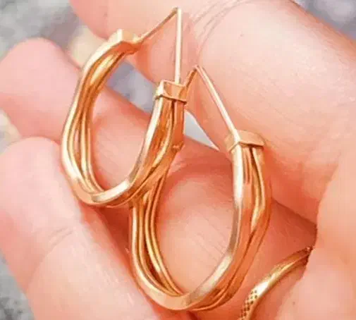 گوشواره حلقه ای و آویز|جواهرات|خرم‌آباد, |دیوار