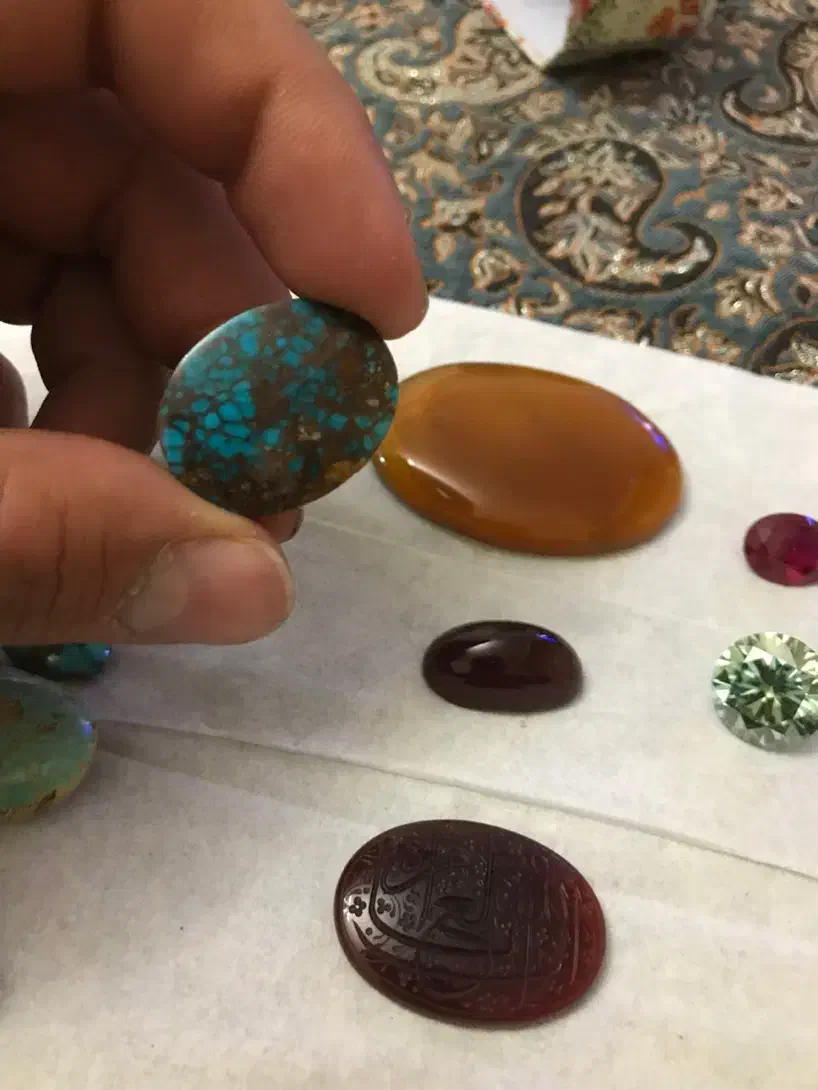 ۱۱عدد نگین انگشتر|جواهرات|تبریز, |دیوار