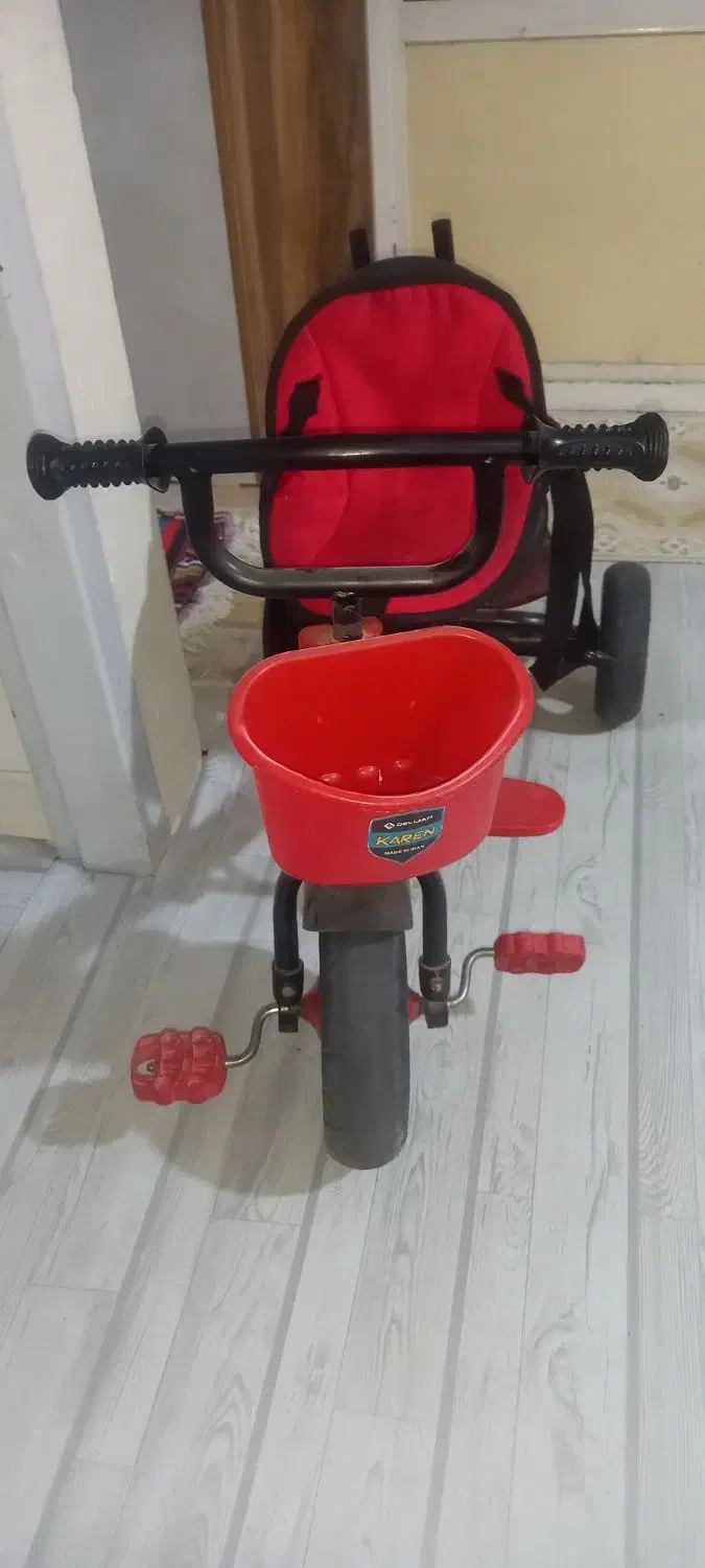 سه چرخه دلیجان مدل کارن|اسباببازی بچه|ملارد, |دیوار