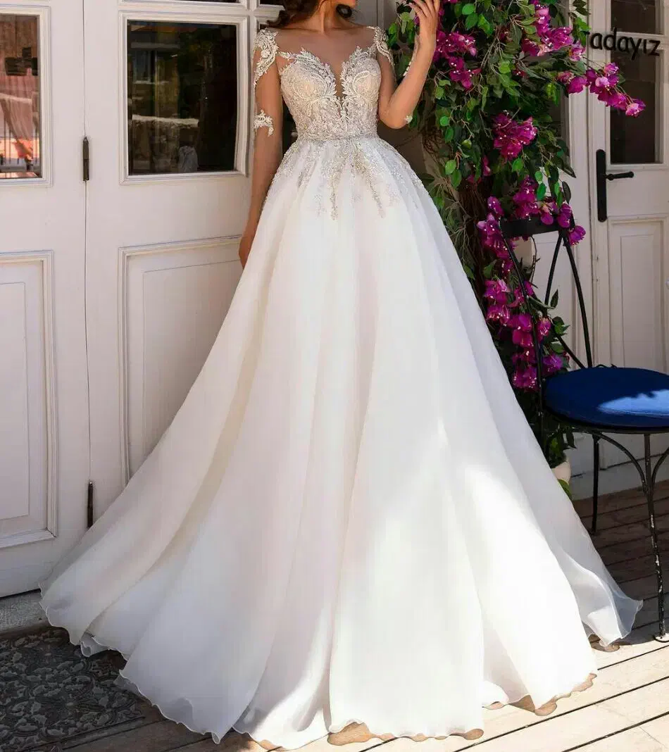 لباس عروس اروپایی حریر کد ۱۴۰۱ مزون مطهره|لباس|تهران, شیخ هادی|دیوار