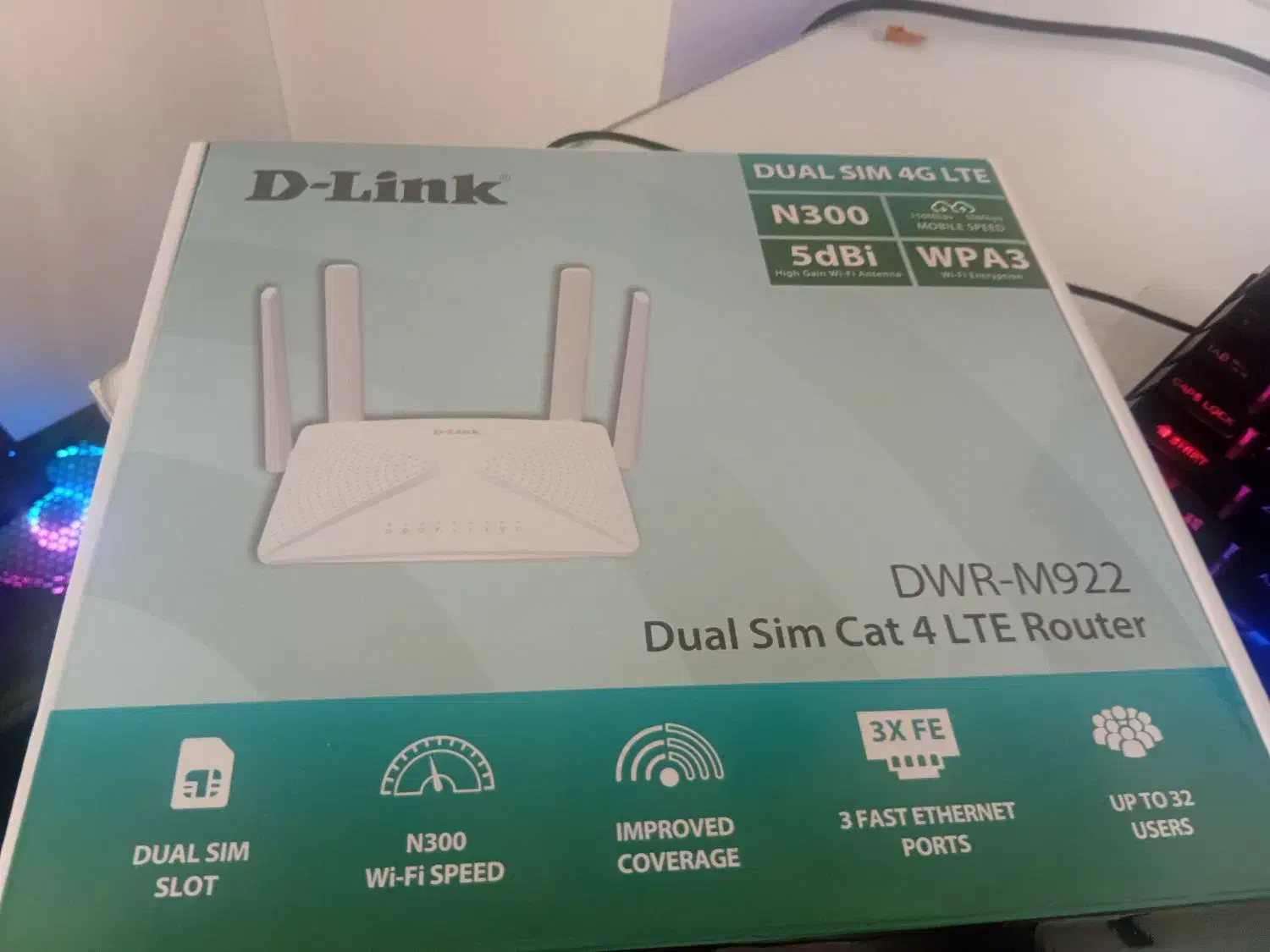 مودم D-Link چهار آنتن قوی دو سیمکارت|مودم و تجهیزات شبکه|ورامین, شهرک ولیعصر|دیوار