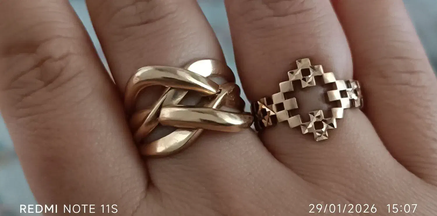 دوتا انگشترطلا|جواهرات|خرمآباد, |دیوار