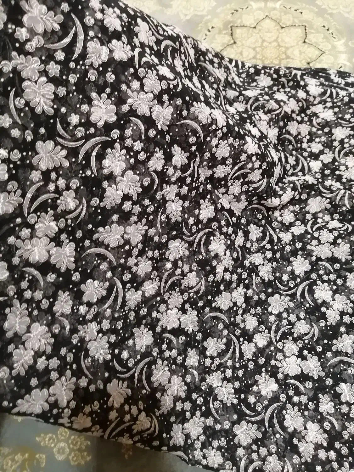 دو قواره پارچه چادر رنگی نبریده|لباس|احمدآبادمستوفی, |دیوار