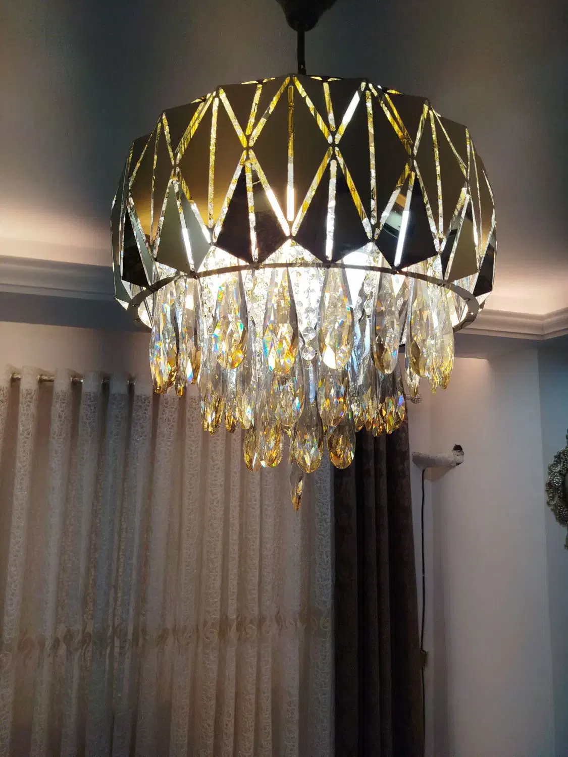 لوستر کریستال|لوستر و چراغ آویز|کردکوی, |دیوار