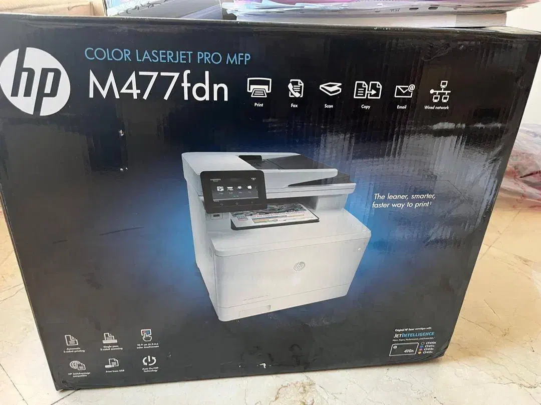 پرینتر لیزری HP رنگی لیزریLaserJet Pro MFP M477fdn|پرینتر، اسکنر، کپی، فکس|تهران, ده‌ونک|دیوار