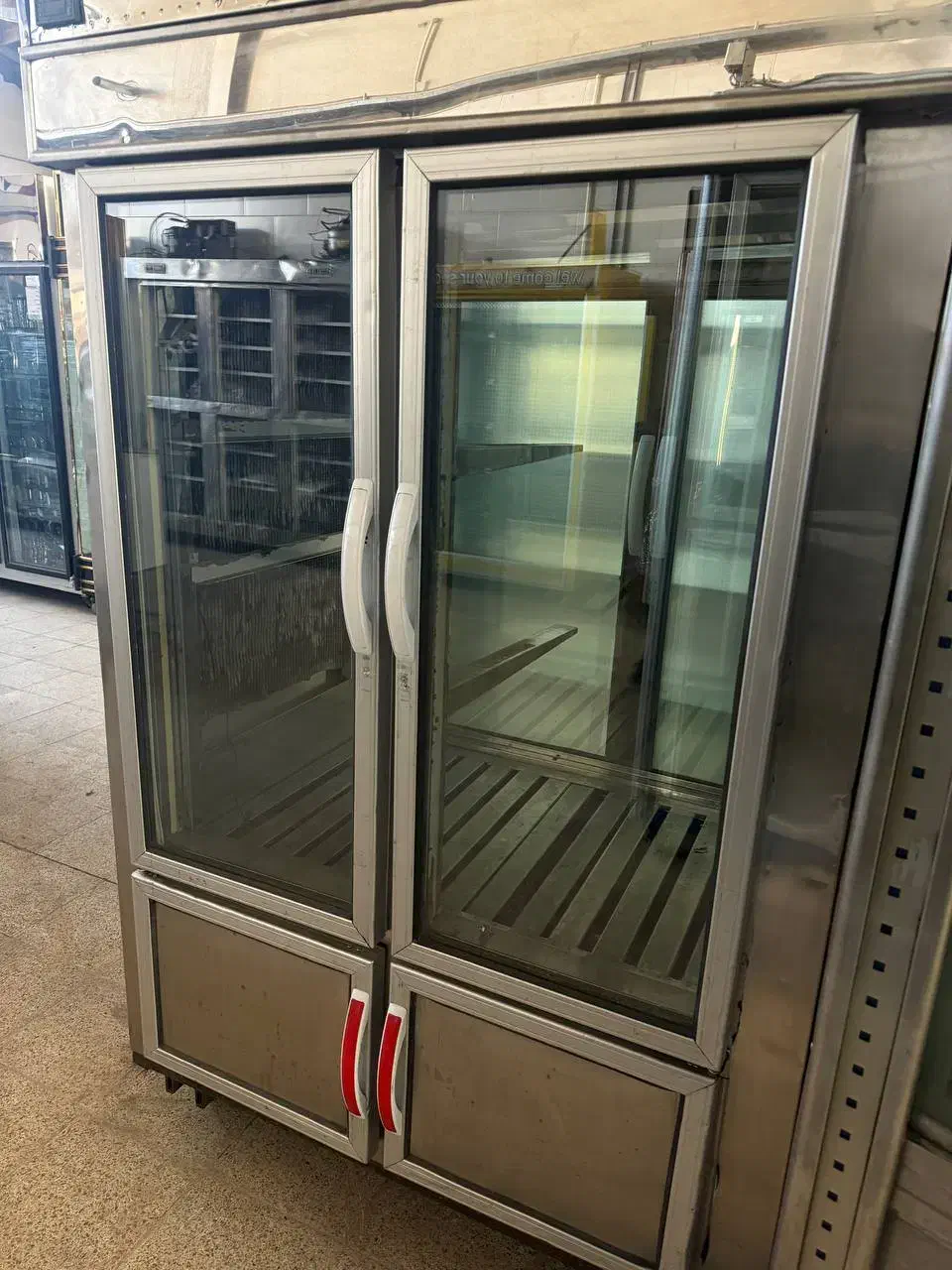 یخچال دو درب ۱ متر و ۲۰ سانتی دو طرفه تمام استیل|کافی‌شاپ و رستوران|زنجان, |دیوار