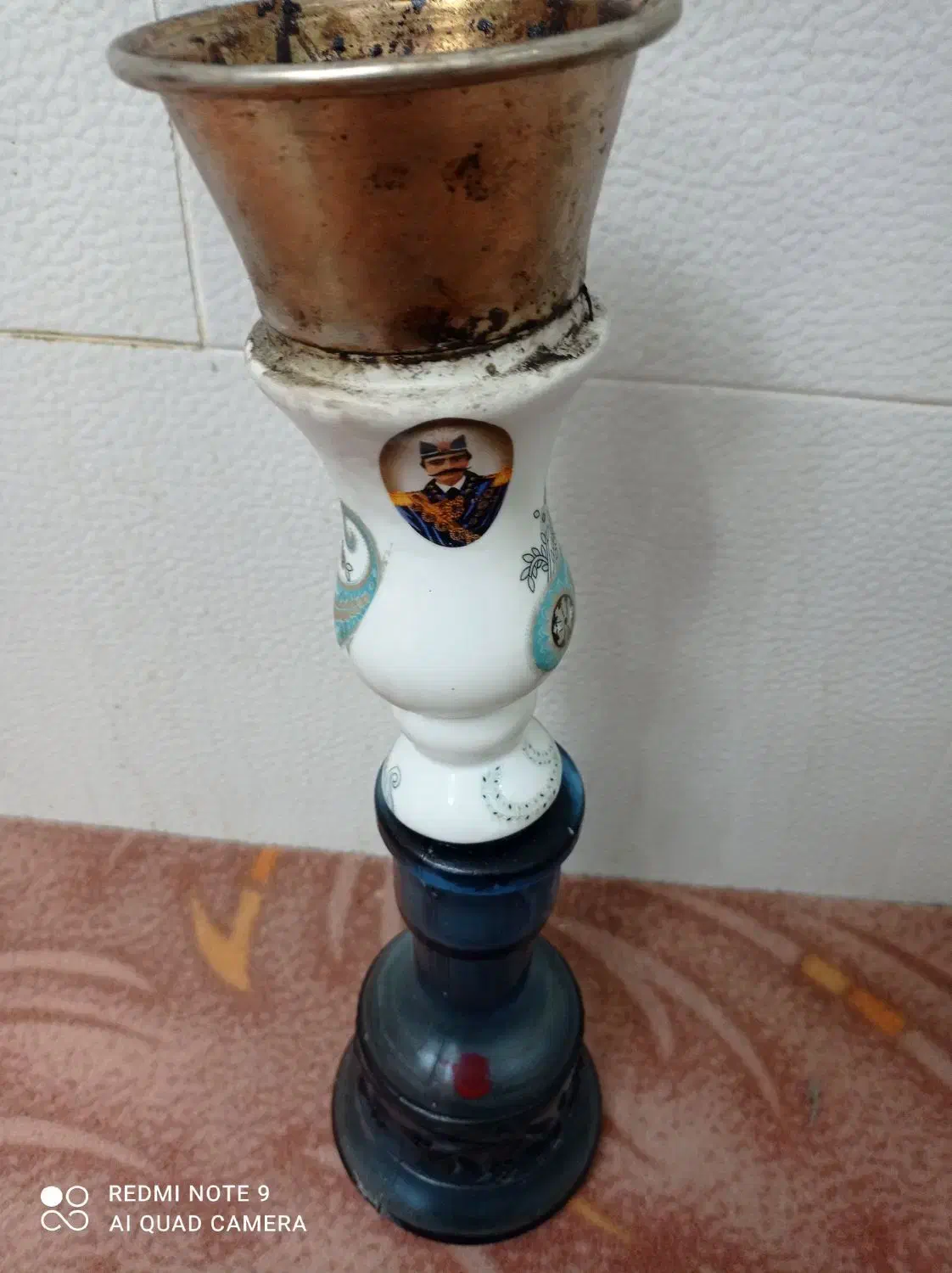 قلیان قدیمی|کلکسیون اشیاء عتیقه|شیراز, شهرک کوشکک|دیوار