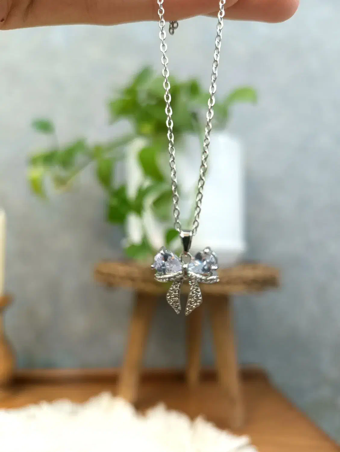 گردنبند پاپیون جواهری|بدلیجات|کرمانشاه, |دیوار