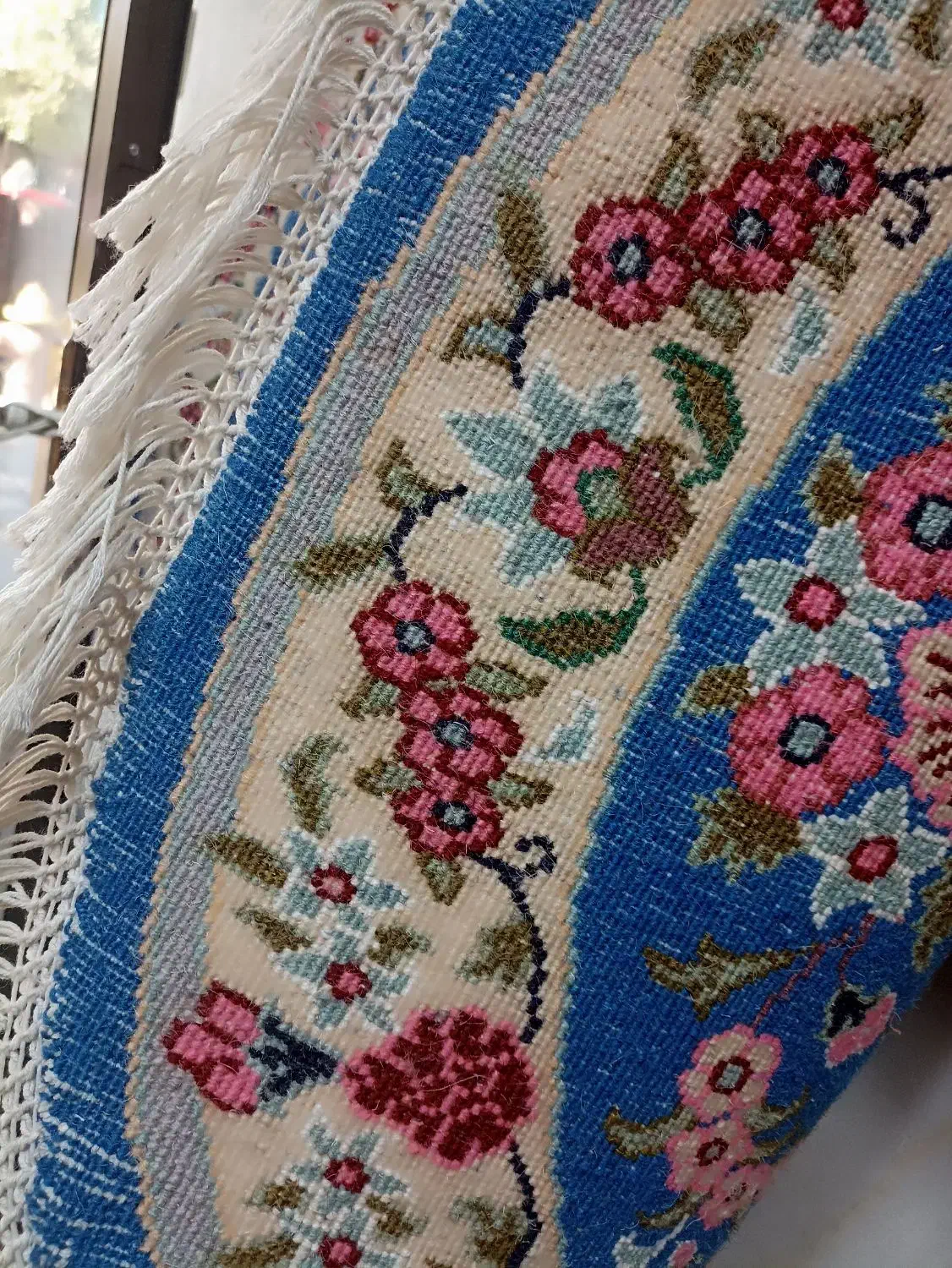 دایره1در1دستباف کاشمر گل ابریشم خاص|فرش|تهران, آبشار|دیوار