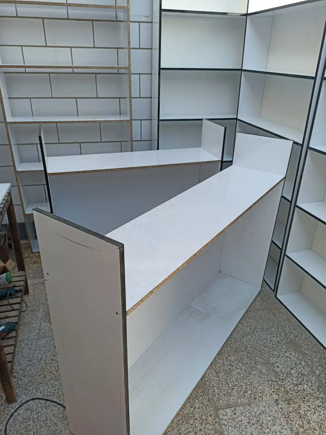 قفسه نو|کتابخانه، شلف، قفسه‌های دیواری|رامهرمز, |دیوار