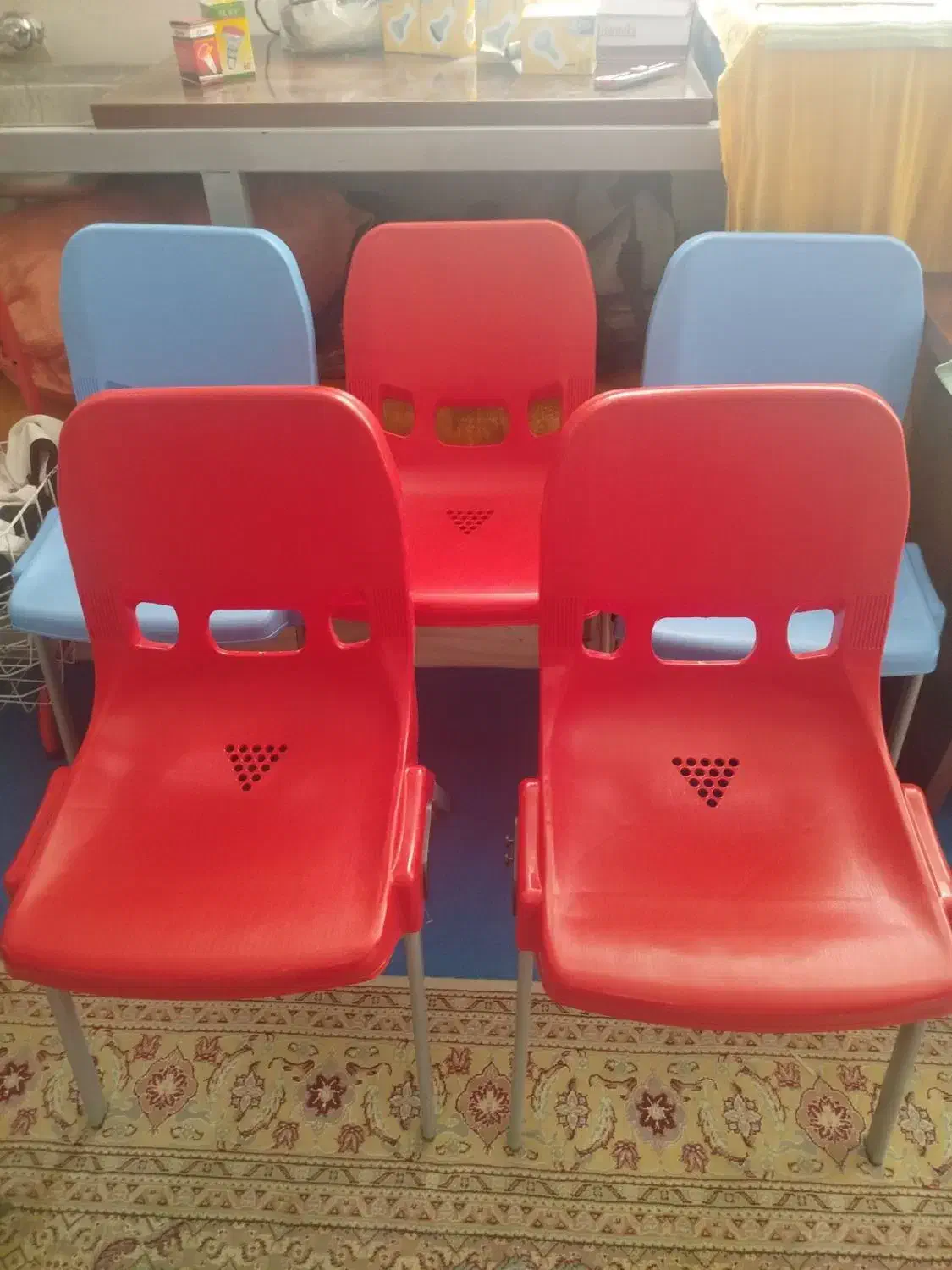 صندلی پایه فلزی ۴عدد|صندلی و نیمکت|اردبیل, |دیوار