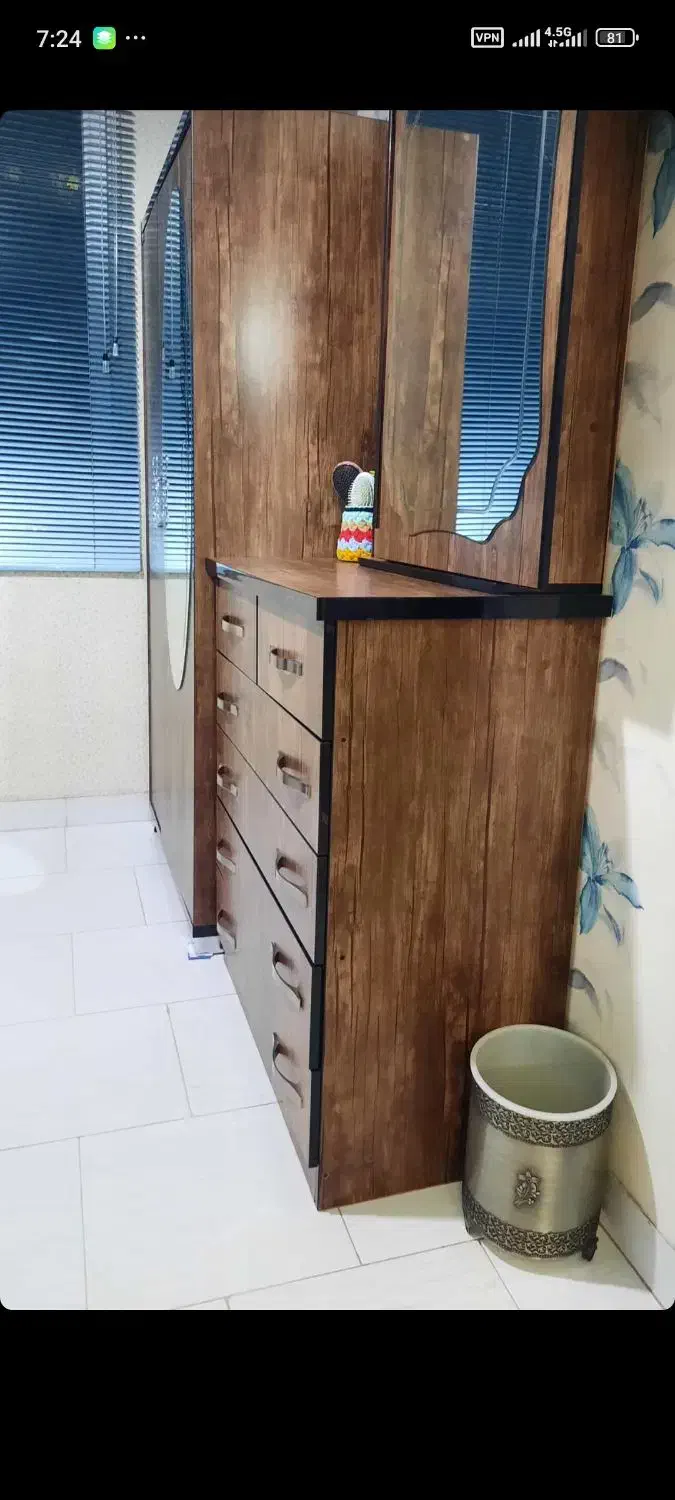 ست کمد و دراور آینه|جاکفشی، کمد، دراور|اراک, |دیوار