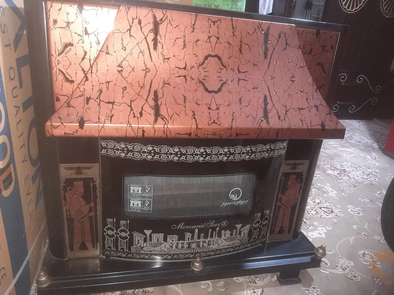 بخاری گاز شومینه ایی|بخاری، هیتر، شومینه|کاشان, قطب راوندی|دیوار