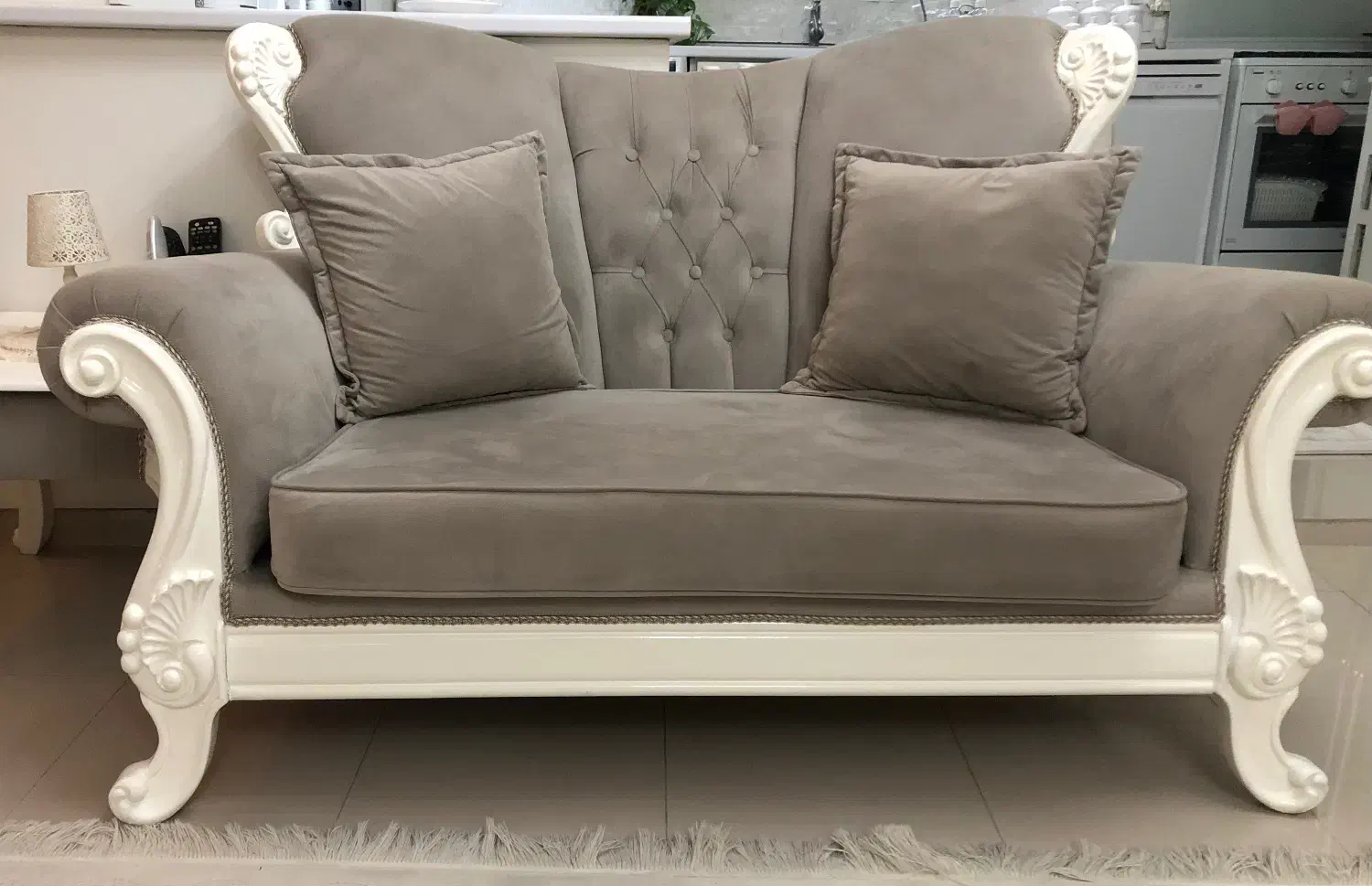 مبل هفت نفره با دوتا عسلی|مبلمان خانگی و میز عسلی|رودهن, |دیوار