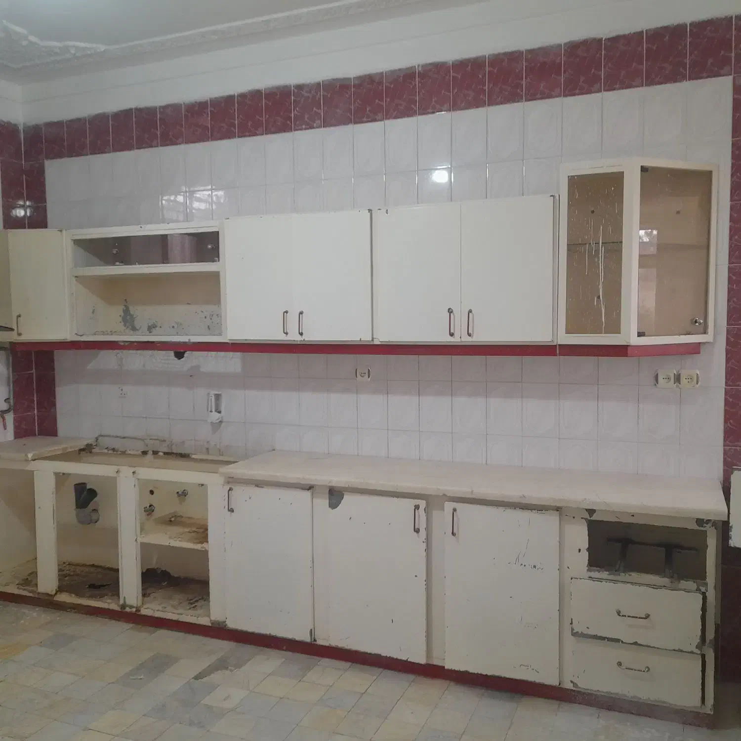 کابینت فلزی|آب‌چکان و نظم‌دهنده ظروف|گناباد, |دیوار