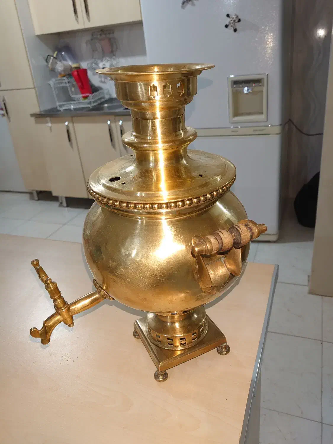 سماور ذغالی قدیمی و آنتیک باکتری شیردار|کلکسیون اشیاء عتیقه|پردیس, فاز ۸|دیوار