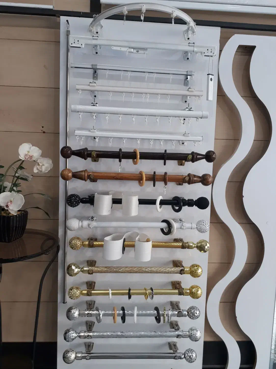 چوب پرده و کلیه ملزومات پرده( لوازم پرده وحدانی )|پرده، رانر، رومیزی|بجنورد, |دیوار