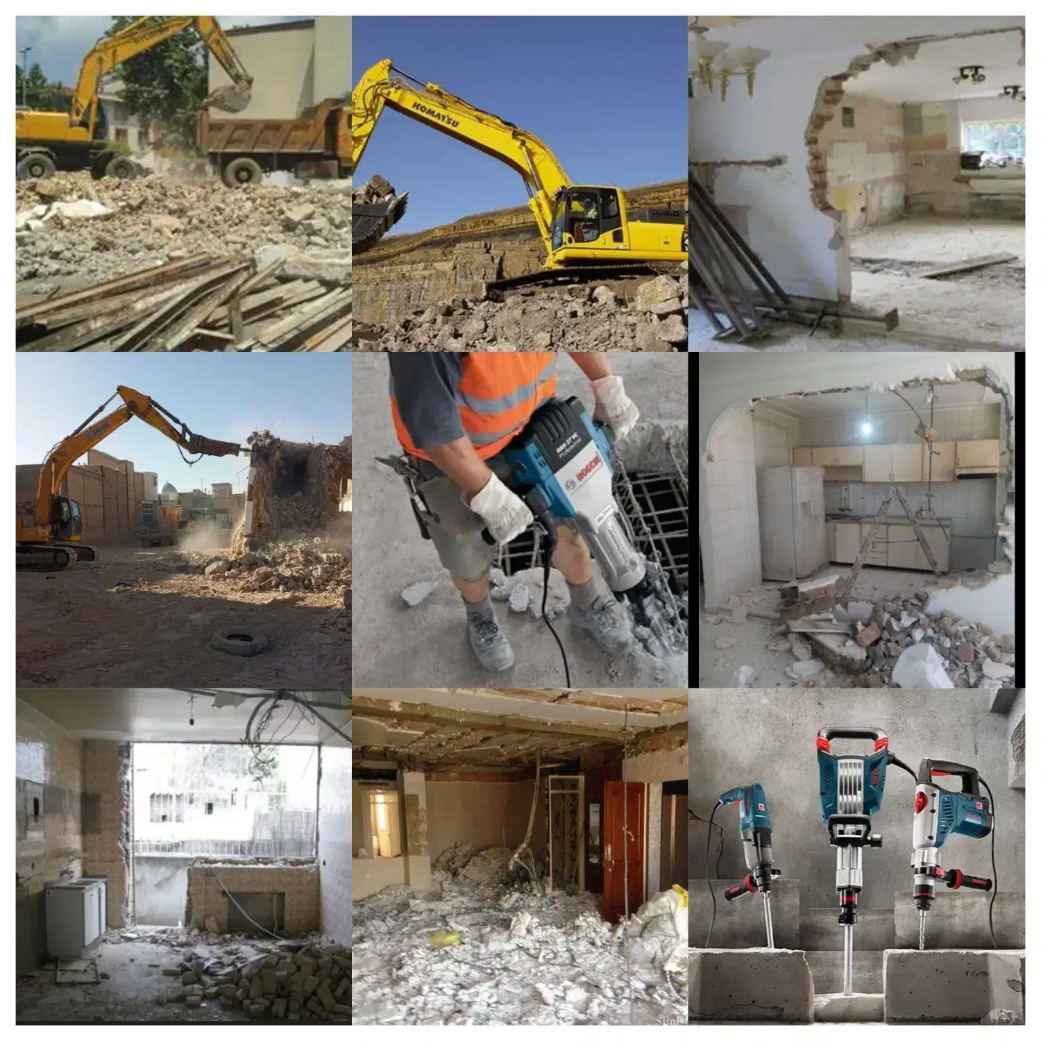 تخریب پیکور و گودبرداری تخریب صفرتاصد بازسازی کلی|خدمات پیشه و مهارت|زاهدان, |دیوار