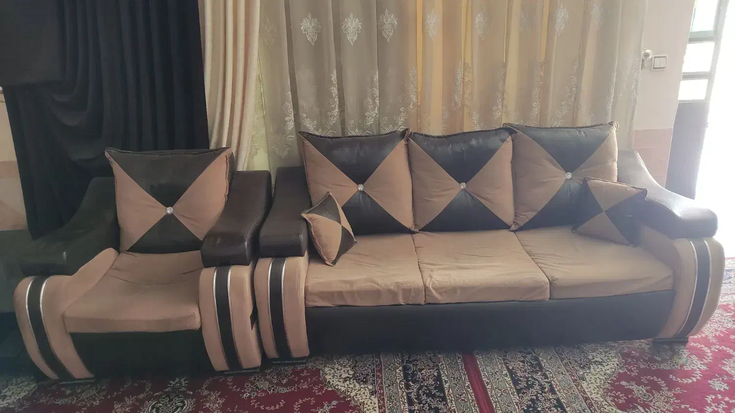 مبل هفت نفره توافقی|مبلمان خانگی و میز عسلی|کازرون, |دیوار