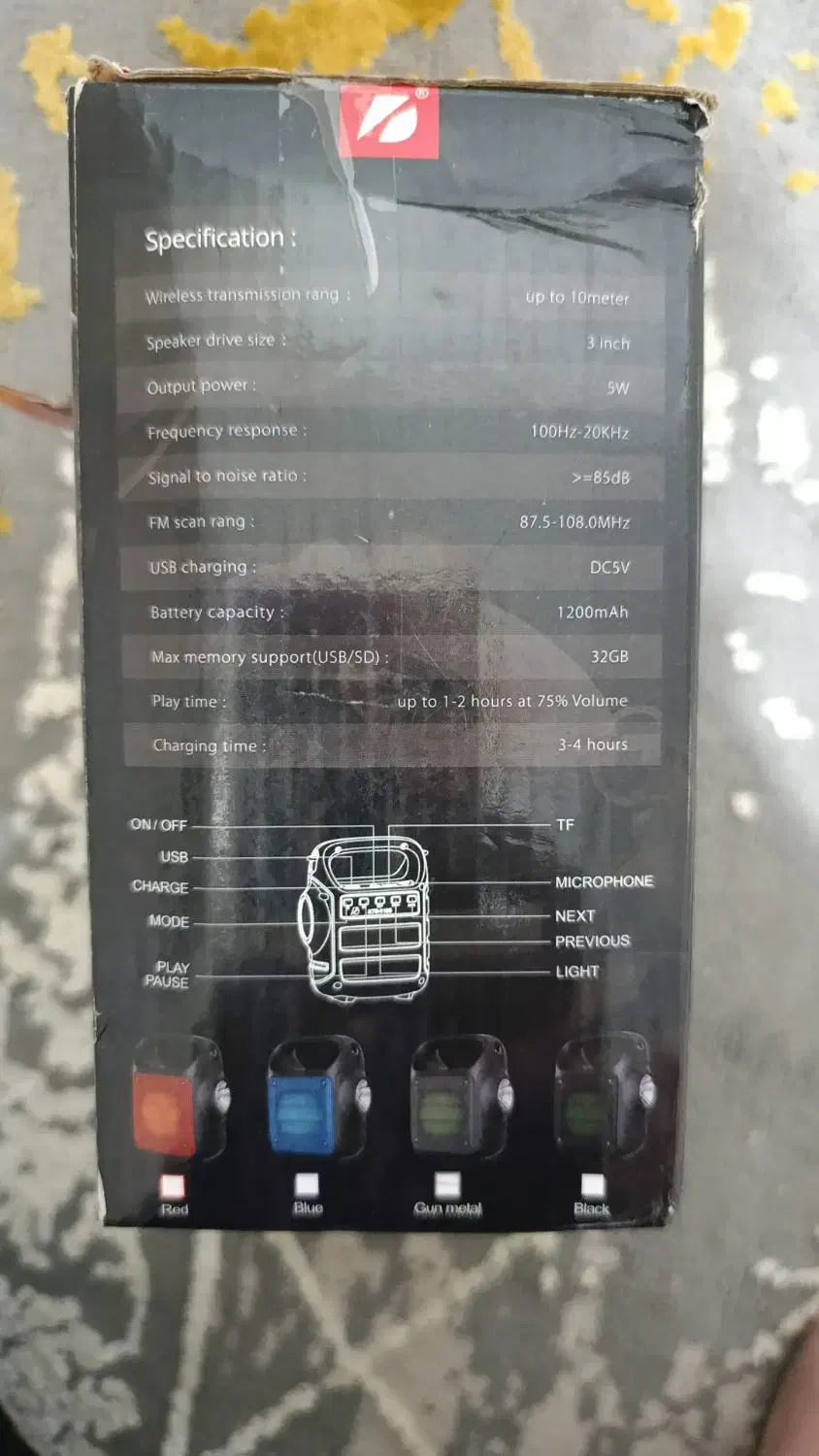 اسپیکر رقص نور فلش خور رم خور با چراغ قوه قوی|پخشکننده همراه|دزفول, |دیوار