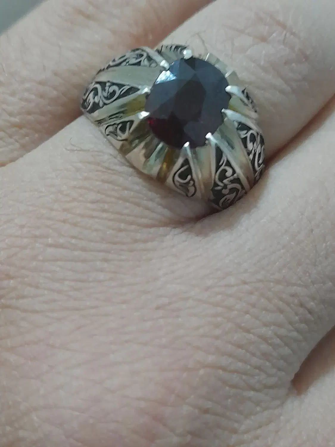 انگشتر دست ساز نقره|جواهرات|اصفهان, سرچشمه|دیوار