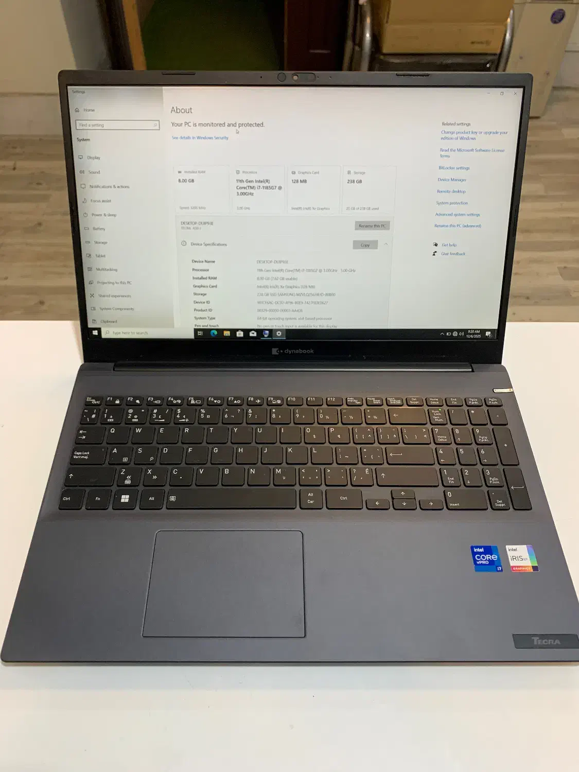 لپ تاپ استوک DynaBook Tecra A50 گرید A++|رایانه همراه|اندیشه, اندیشه فاز ۳|دیوار