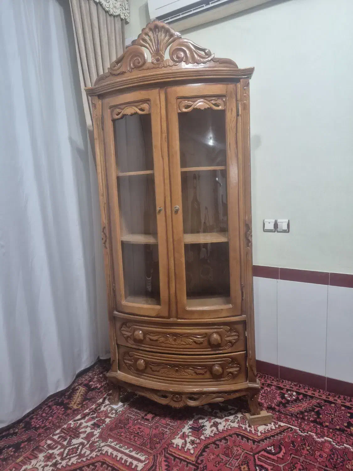 بوفه چوبی دست ساز|بوفه، ویترین، کنسول|بناب, |دیوار