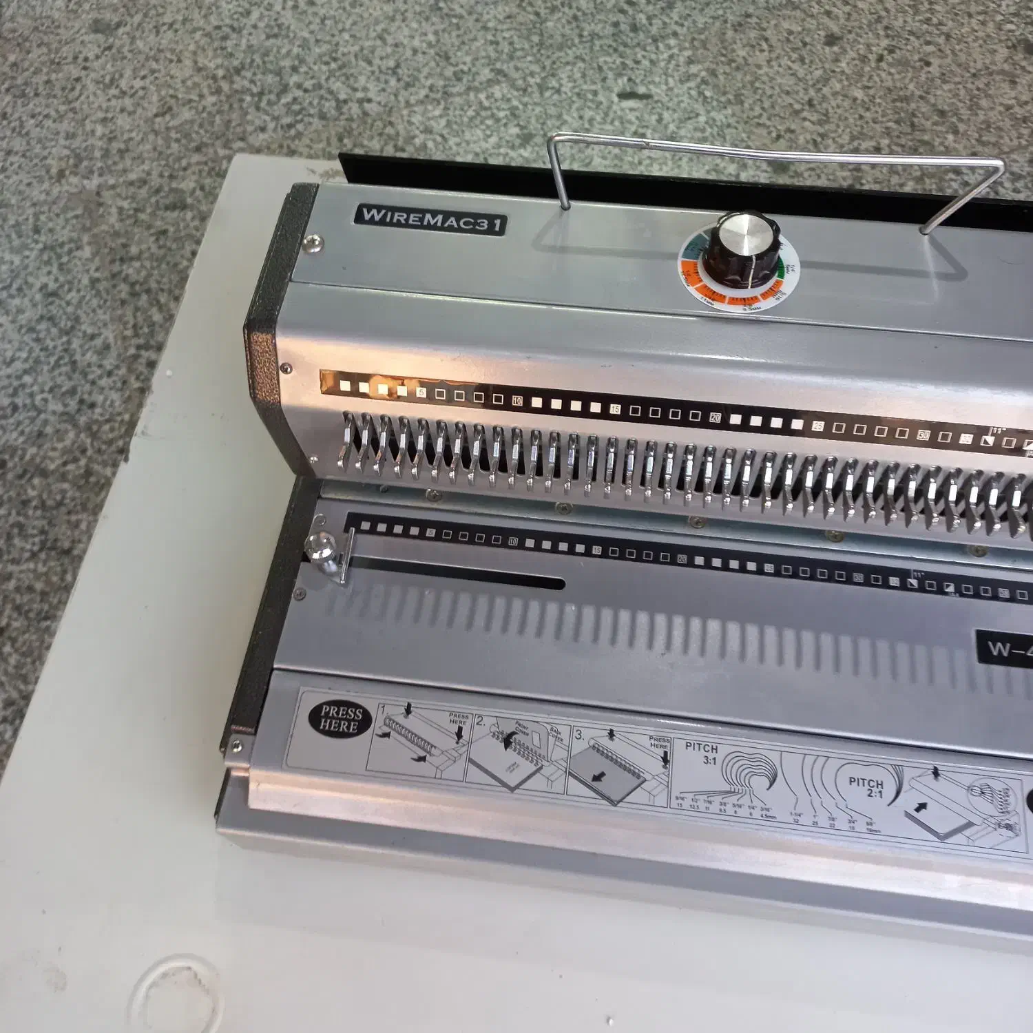 دستگاه سیمی دوبل و مارپیچ پانچ فنری صحافی کتاب|ماشین‌آلات صنعتی|اندیشه, شهرک کوثر|دیوار