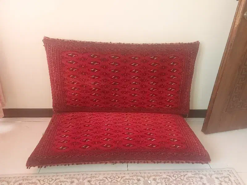 پشتی ترکمن دستباف نو|پشتی|تهران, سازمان برنامه شمالی|دیوار