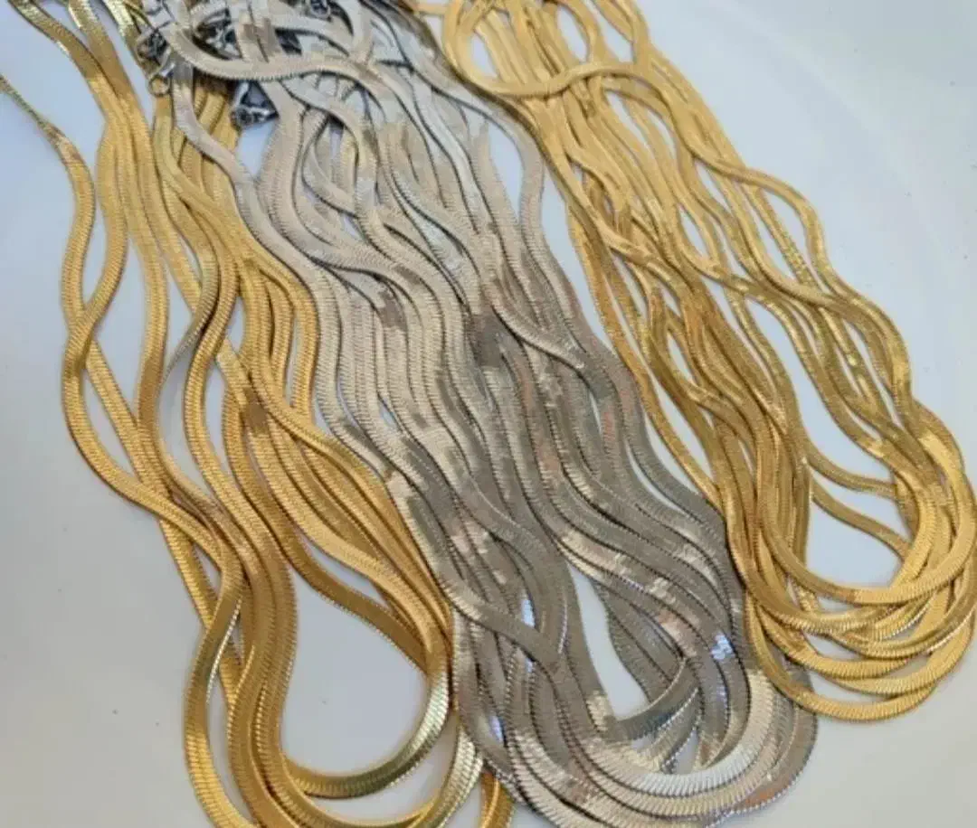 گردن بند ماری طلایی استیل قیمت مناسب|زیورآلات و اکسسوری|قائن, |دیوار